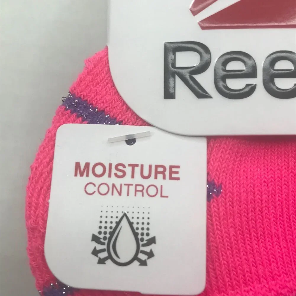 6 Pack Reebok Girl's Quarter Cut Socks Assorted Colors Size Small Shoe 4-8 New